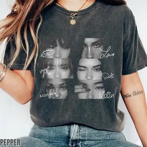 Comfort Colors Katseye Eyes Kpop Y2k Graphic Tee, Katseye Eyes Signature The Beautiful Chaos Tour Eyekon Kpop Unisex T-Shirt - Perfect Gift for Fans