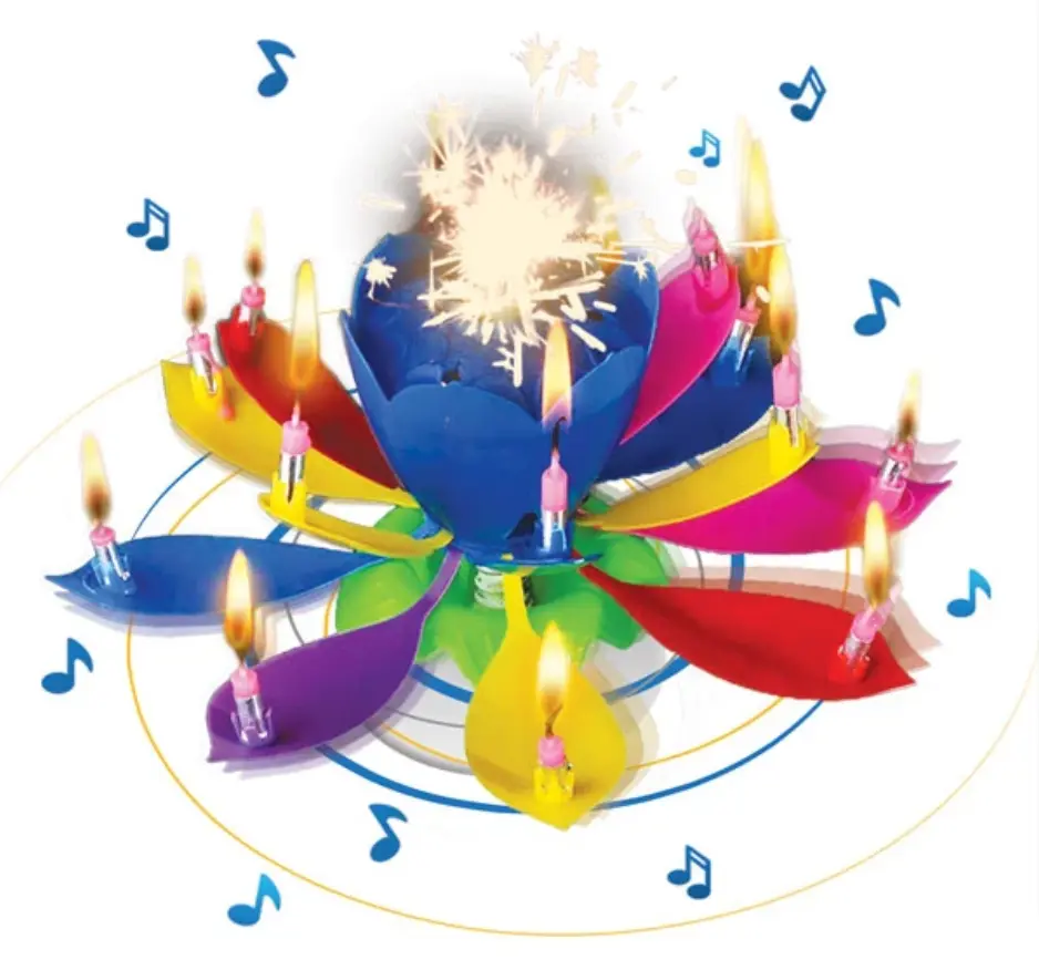 Blossom Magic Musical Flower Candle – 14 Candles Blossom Magic Musical Flower Candle – 14 Candles