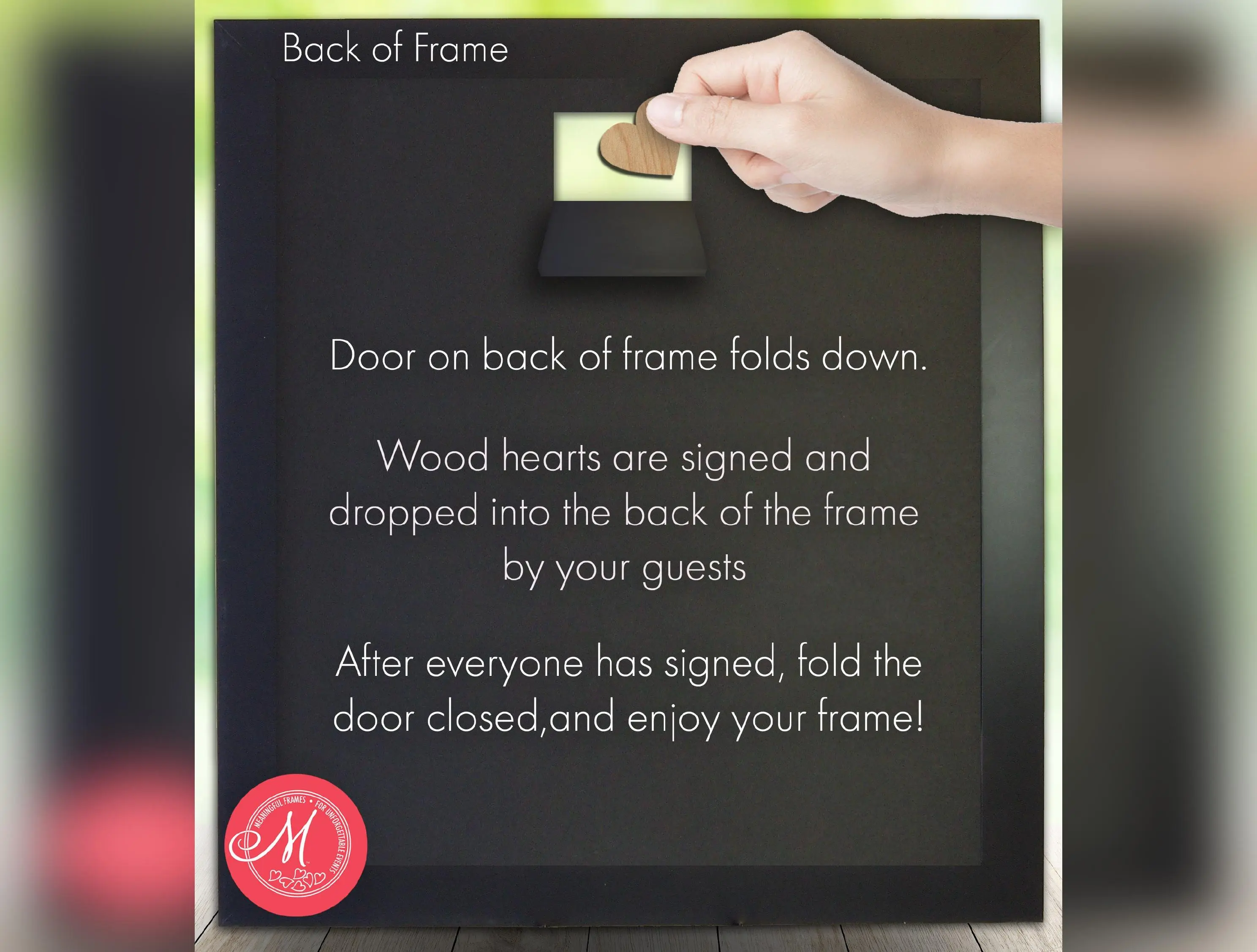 California Drop Box Guest Book Frame