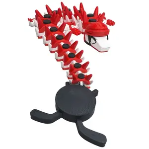 Hockey Dragon |  3D Printed Dragon | Articulated Fidget Toy | Cute Blue or Pink Design