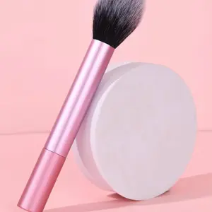 Brush DESLIS+2 Products - Soft Bristles, Pink Handle, Ideal for Makeup Application