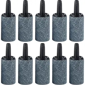Aquarium Air Stone 1 Inch, Fish  Air Stone Aerator Bubble Diffuser for Nano Air Pumps Small Buckets and Fish Tanks, 10 Pack