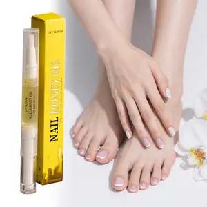 Honey Nail Care Essence Liquid, Nourishing Cuticle Oil, Moisturizing and Softening, Portable Daily Use, Gentle Nail Treatment