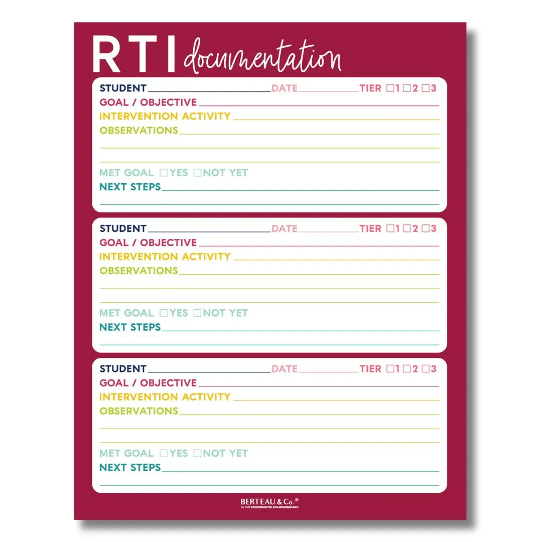 RTI Documentation Duplicate Notepad (NCR Paper)