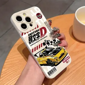 Racing Anime sports car RX-7 Cool Phone Case Suitable for iPhone 17 Air 16 15 14 13 12 11 Pro Max Plus Anti Fall Soft TPU Back Cover