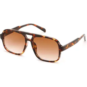 EyeconicFinds Retro Aviator Sunglasses for Women Men 70s Classic Vintage Shades Trendy Square Sun Glasses B0253 Eyeglass Style Fashion