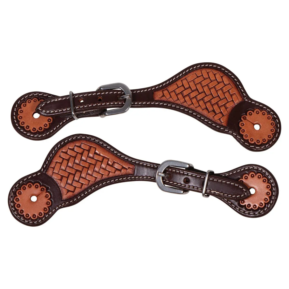 Schneiders Basketweave Spur Straps