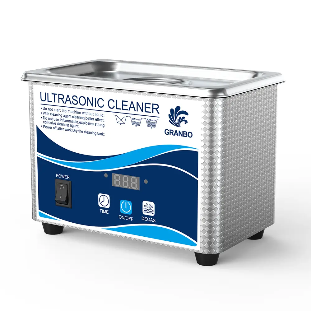 Granbo 0.8L 35W Ultrasonic Cleaner | 40kHz High-Frequency Vibration | Ideal for Cleaning Jewelry, Eyeglasses, Watches, and More
