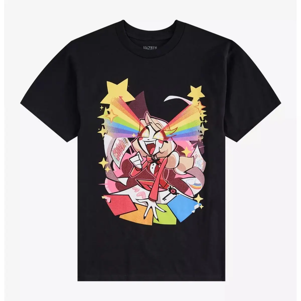 Hazbin Hotel Charlie Rainbow T-Shirt, Unisex T-Shirt All Sizes Womenswear Crewneck