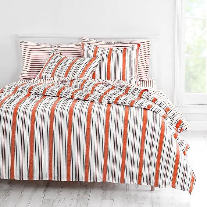 Martha Stewart Carden 100% Cotton 3pc Set-1 Duvet, 2 Pillow Shams