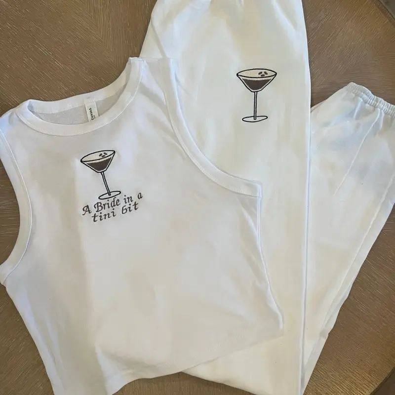 A bride in a tini bit espresso embroidered set A bride in a tini bit espresso embroidered set