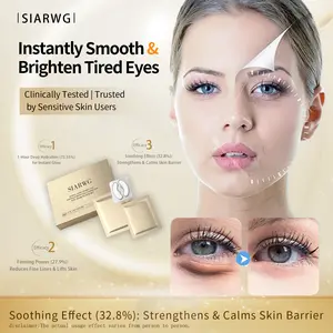 SIARWG Eye Mask 15 Minutes Result! Reduce Dark Circles & Anti-Wrinkle Patch. Double-Layer Freeze-Dried Collagen for Firming, Hydrating. #tiktokmademebuyit #eyecare