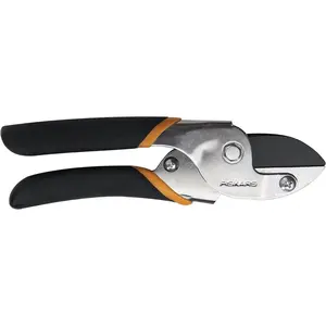 Fiskars Power-Lever Anvil Pruner, 10-Inch Garden Shears for Cutting Dry Branches and Stems, 5/8-Inch Cutting Capacity