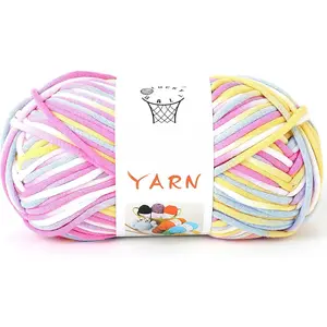 Yarn for Crocheting,100g Soft Yarn for Crocheting,Crochet Yarn for Sweater,Hat,Socks,Blankets(Macaron)