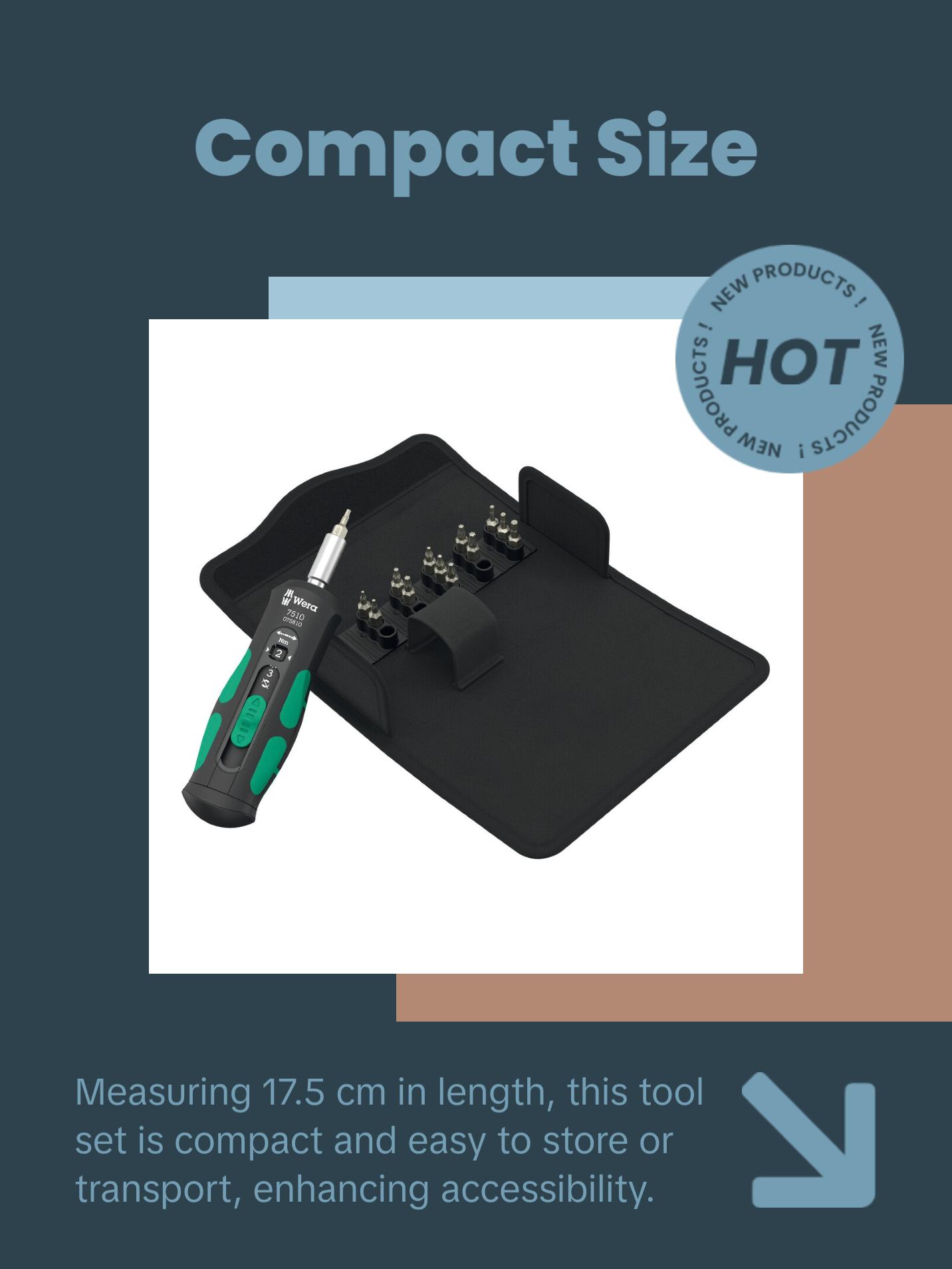 Wera 7510/14 Safe-Torque Speed Tool set for carbide inserts