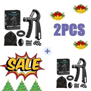 Forearm Strengthener Adjustable Hand Grip Trainer 5-60kg Resistance Grip Exerciser for Muscle Building Injury Recovery Wrist Strength Fitness Gym Athletes