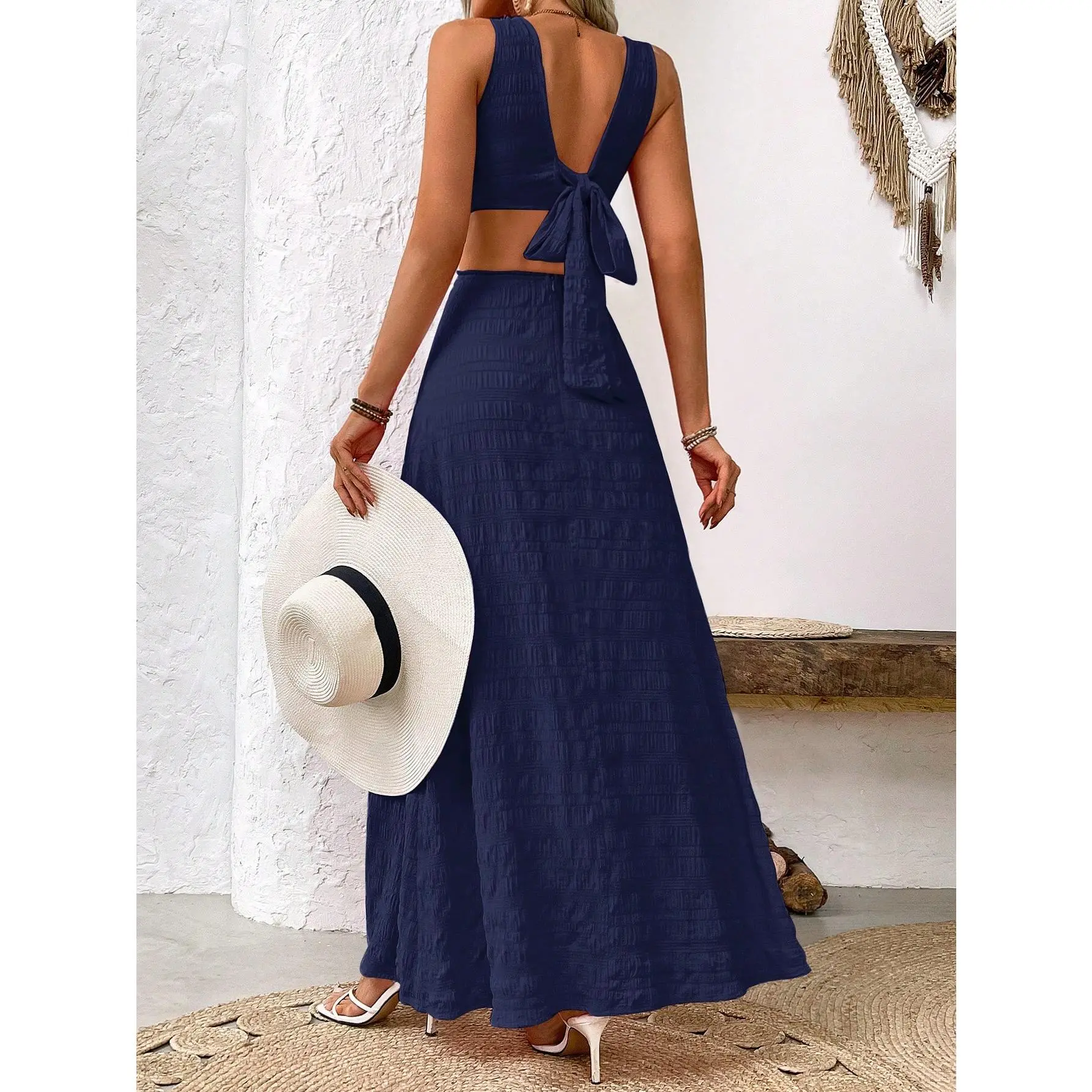 elegant dress for woman Ella Teal Off Shoulder Formal Maxi Dress - US 4