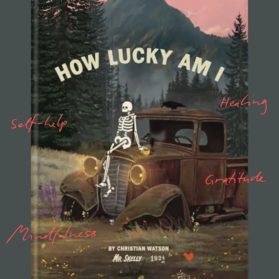 How Lucky Am I by Christian Watson, Inspirational Self-Help Book, Mindfulness & Gratitude Journal, Healing Reflection Guide, Hardcover Paperback Edition