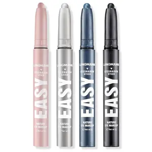 Eyeshadow Stick,4 PCS Waterproof Multi-Color Eyeshadow Pen Set,Creamy Long-Lasting Eye Makeup Kit,Natural & Shimmer Shades Contour Stick,Gifts For Women (#1+7+22+23-4Colors)