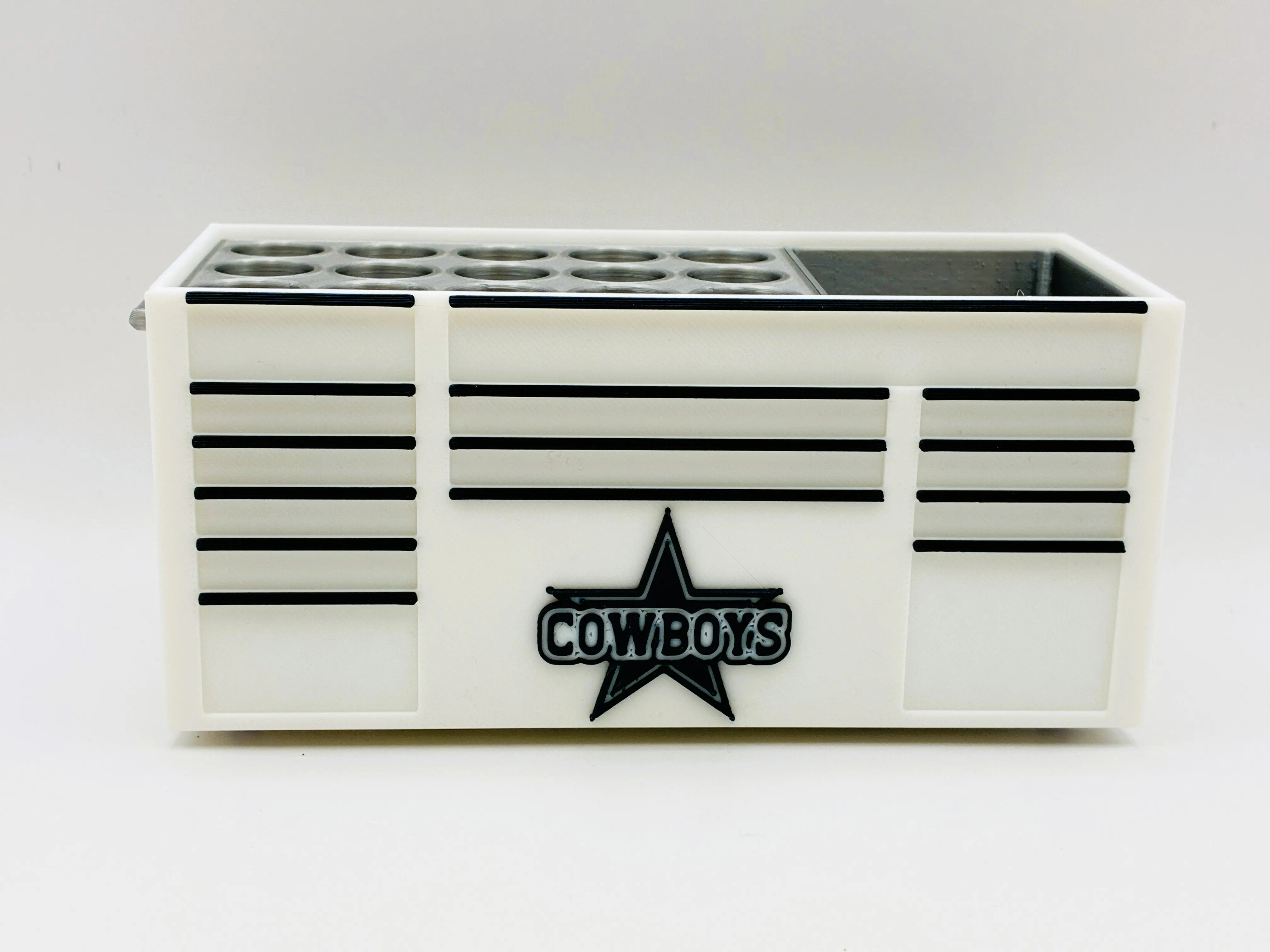 Mini Toolbox Pen Holder – Desk Organizer Gift for Cowboy