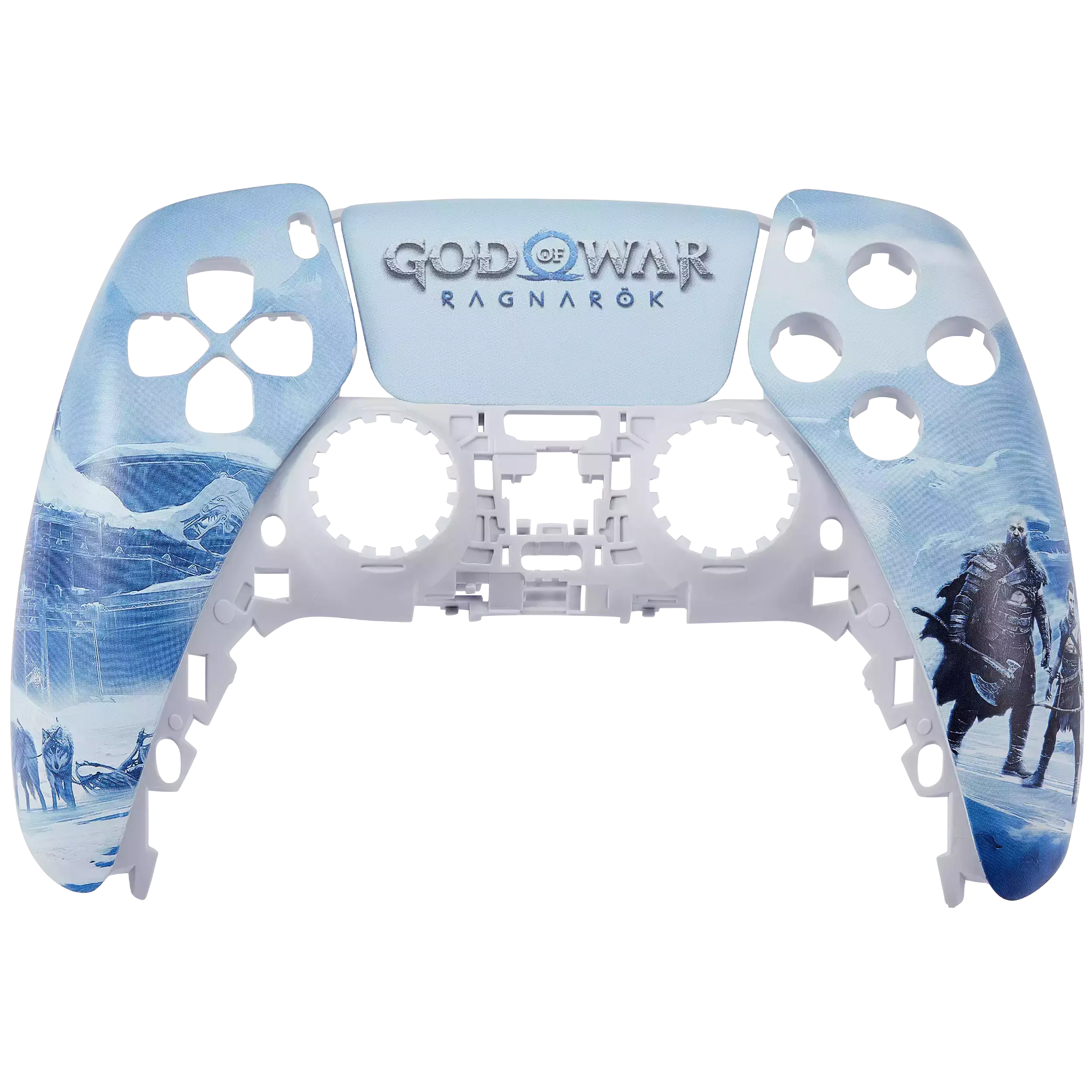 God of War Themed 2-Piece Blue Cover for PlayStation 5 (PS5) Controllers