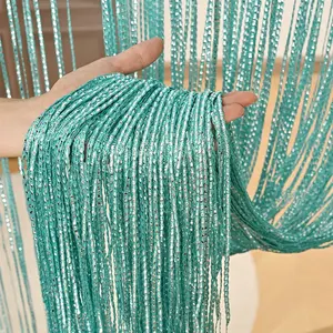 1pc Laser Fringe Curtain for Kids Birthday Party, First Birthday, Colorful Balloon Backdrop Decoration, Korean Style Photo Prop for One Year Celebration