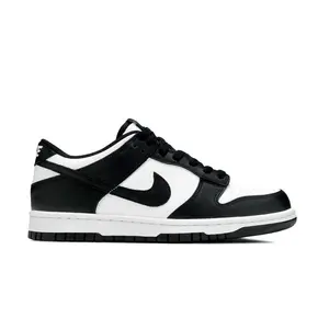 Nike Dunk Low Retro White Black Panda (GS) CW1590-100 Authentic Shoes Footwear Sneaker Trainer Comfortable Walking Fashion Trending Gift