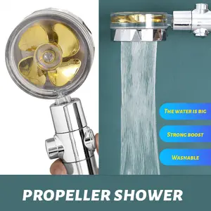 High Pressure Shower Heads, Handheld Turbo Fan Shower, water softener shower head hydro shower jet head Turbocharged Shower Head