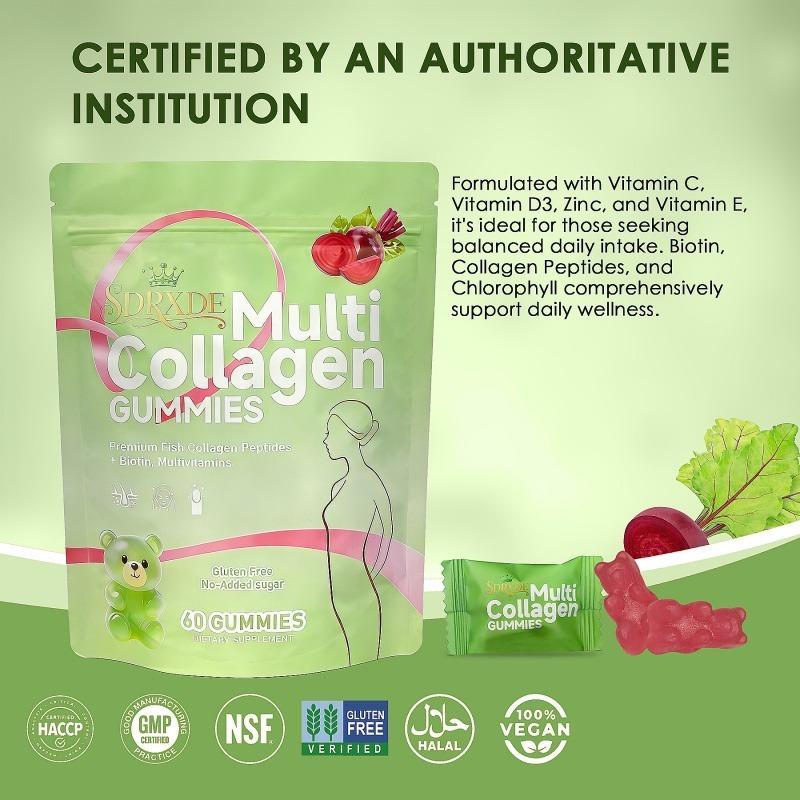 SDRXDE Sugar-Free Cranberry Probiotic & Collagen Gummies for Women, Individually Wrapped Daily Wellness Support c e vitamins Organic Liposomal Lymphatic Triple Herbal Health Drops alpha 10-in-1 shilajit gummies healthy age zeaxanthin vitamin d3 k2 mk7 pm