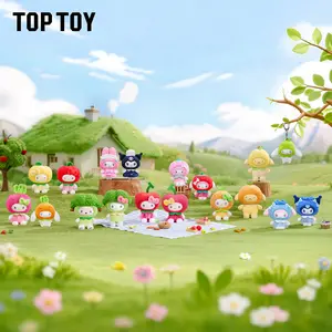 【TOPTOY】Fruit & Vegetable Series Vinyl Plush Blind Box, Cute Figures, Desktop Ornament, Collectible Toys, Birthday &  Mothersday Gift,Summervibes