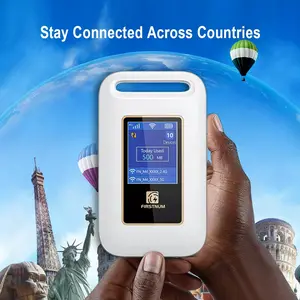 FIRSTNUM M4 Portable WiFi Hotspot Device 4G Data Worldwide Tri-Band Support Car RV Travel WiFi Router Wireless Portátil LTE connect device Wifi