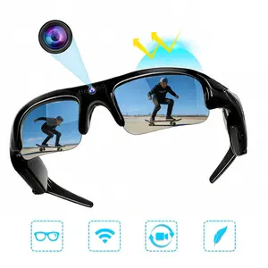 Smart Glasses With Camera Bluetooth Glasses Wireless Smart Glasses Multifunctional Smart Glasses Athletic/Outdoor UV Protection Polarized Sunglasses HD Video Recording Wearable Technology Lightweight for Hiking, Fishing, Skiing, Daily Wear & Fashion