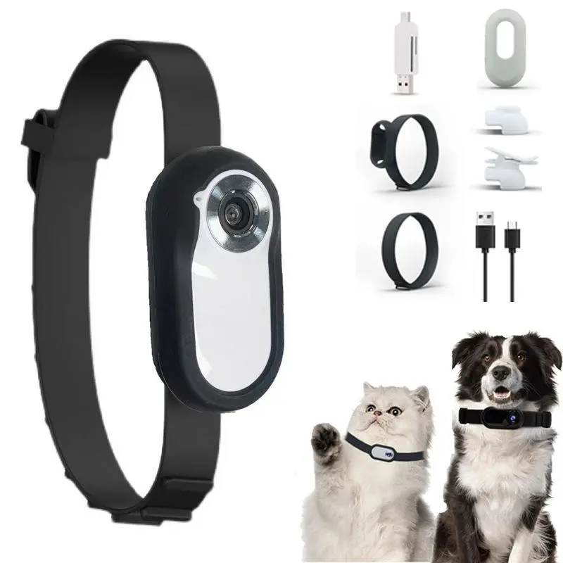 Portable Pet Camera, Puppy Camera, 1 Box USB Rechargeable Pet Camera with Magnetic Clip, Pet Collar Camera, Pet Supplies for Outdoor Travel Outside