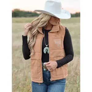 Lucky & Blessed Aztec Lined Boot Stich Vest Color Choice