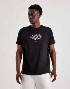 Mens Armani Exchange Block Letter Logo Tee