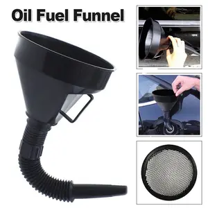 Universal Oil Funnel with Filter Tube Handle Set, Diesel, Gas, Fuel Filler Tools, Car Accessories, Truck, Motorcycle, Off Road Vehicle Autos