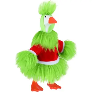 Mini Desk Goose Outfit(Excluding geese) 7inch Magnetic Silly Goose Statue Keychain Clothes Costume for Table Desk Key Holder Decoration