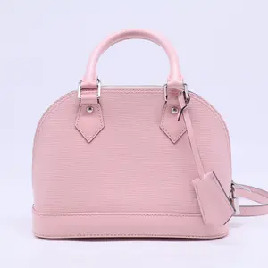 Pre-owned Louis Vuitton leather Mini Bags Epi Alma BB Rose Ballerine Sold Out B20718