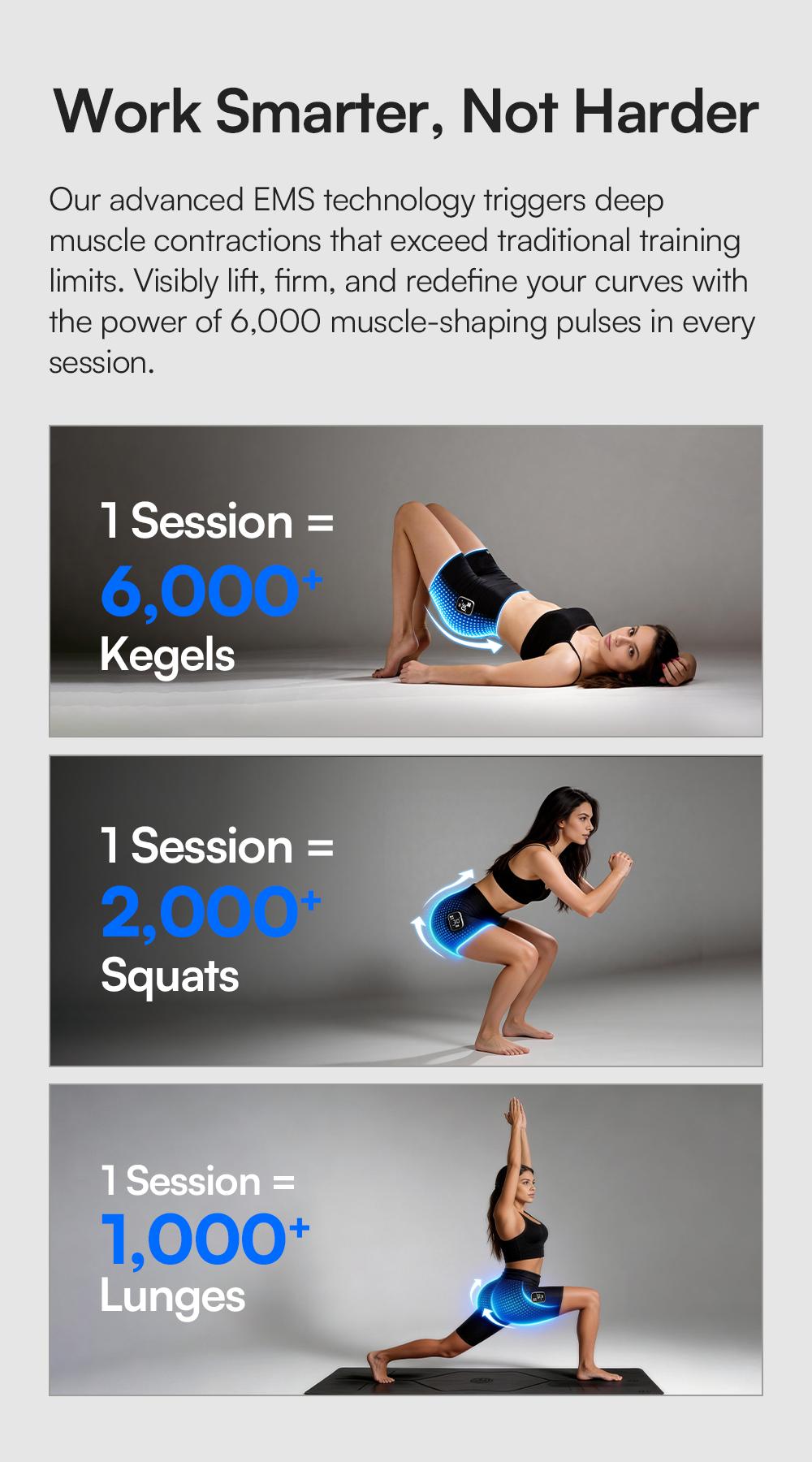 【LIVE EXCLUSIVE】INIA CURVIFY EMS Booty Lift & Sculpting Shorts: 4-Mode Microcurrent for Glute Sculpting & Pelvic Floor Support (Visible Results in 2-4 Wks)