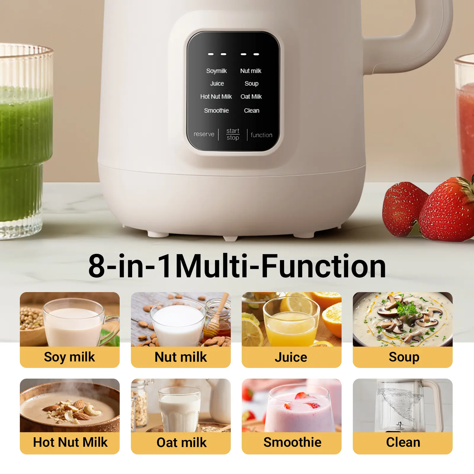 【milk様 】alo ３点セット Bear 8 in 1 Nut Milk Maker Machine, 40oz/1.2L Soy Milk Maker with Self