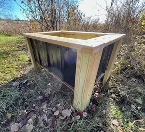 [Flower Bed] [Treated Lumber] [Steel Sided] [Durable]