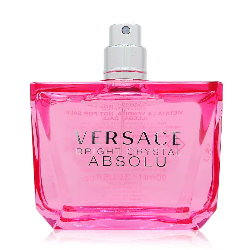 VERSACE Bright Crystal Absolu (Tester) Eau de Parfum, Refined Long-Lasting Fragrance for Women - 3.0 oz Single Bottle