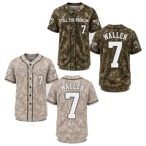 Retro 7 Wallen Baseball Jersey, Country Music Shirt, Tour 2026 Fan Gift, Still The Problem Tour 2026 Short Sleeve Shirt, MW Fan Merch