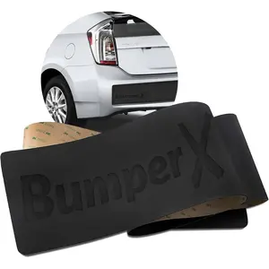 Car Rear Bumper Guard,  Peel & Stick On Car Bumper Protector, Adhesive Bumper Protector for Cars, Tough Rubber Protective Strip Universal Fit-