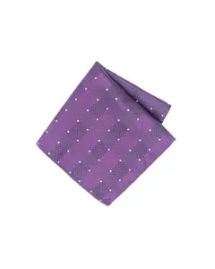 Purple Polka Dot Pocket Square