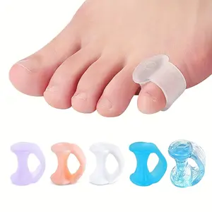 10pcs Unisex Gel Toe Separators - Reusable for Daily Use, Prevents Toe Friction and Pressure, Provides Comfort and Support for Both Men and Women, Everyday Toe Separators | Comfortable Fit | Silicone Material Foot Care Product