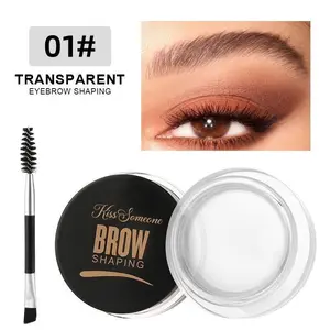 Matte Brow Gel, Brow Styling Gel, Natural 3D Hair Dye Effect, Long-Lasting Waterproof Wax Gel, Enhances Brows, Perfect for Eye Makeup, Cosmetic