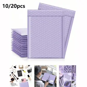 Bubble Mailer Bags, 10/20 Pack, Thick Padding Transparent Bubble Pouches, Ideal for Small Business Packaging, Books, Clothing, Shipments