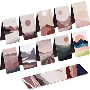 12 Pack Magnetic Bookmark, Book Marker Clip for Teachers, Students, Book Lovers, Printing on 2 Side