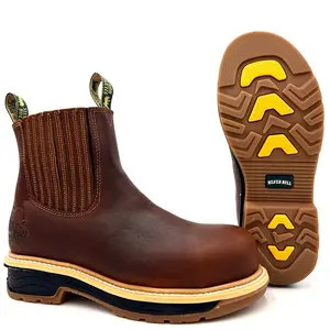 Silver Bull Slip On Work Boot Composite Safety Toe Slip Resistant Dual Density Sole Leather Goodyear Welt Anti Fatigue Round Toe  Ankle Footwear Comfort Walking Shoes SB-2161  Classic